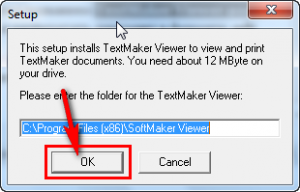 Установка TextMaker Viewer 2010 шаг 2