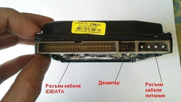 Внешний вид IDE (ATA) жесткого диска